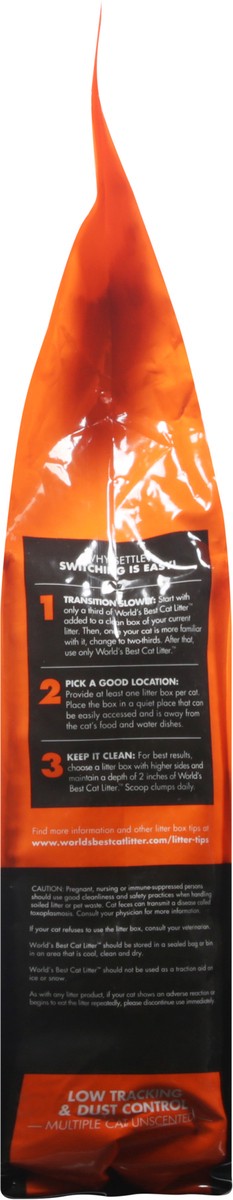 slide 6 of 11, World's Best Cat Litter Multiple Cat Unscented Cat Litter 8 lb, 8 lb