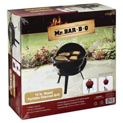 Mr. Bar-B-Q Portable Round Charcoal Grill