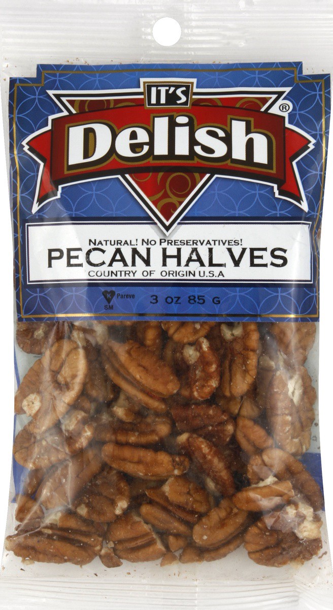 slide 3 of 3, It's Delish Pecan Halves - 3 oz, 3 oz