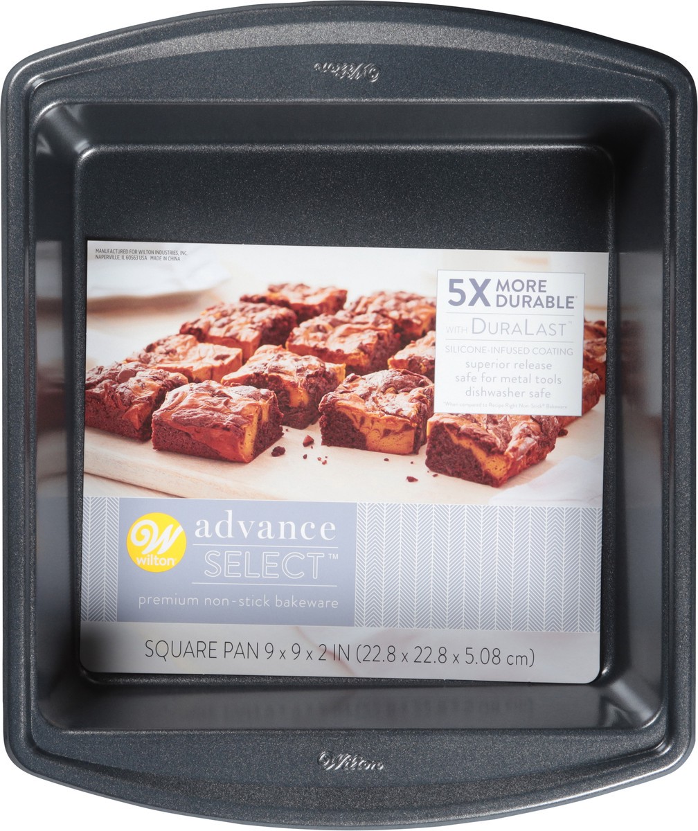 slide 5 of 10, Wilton Advance Select Premium Nonstick Square Cake Pan, 9 in