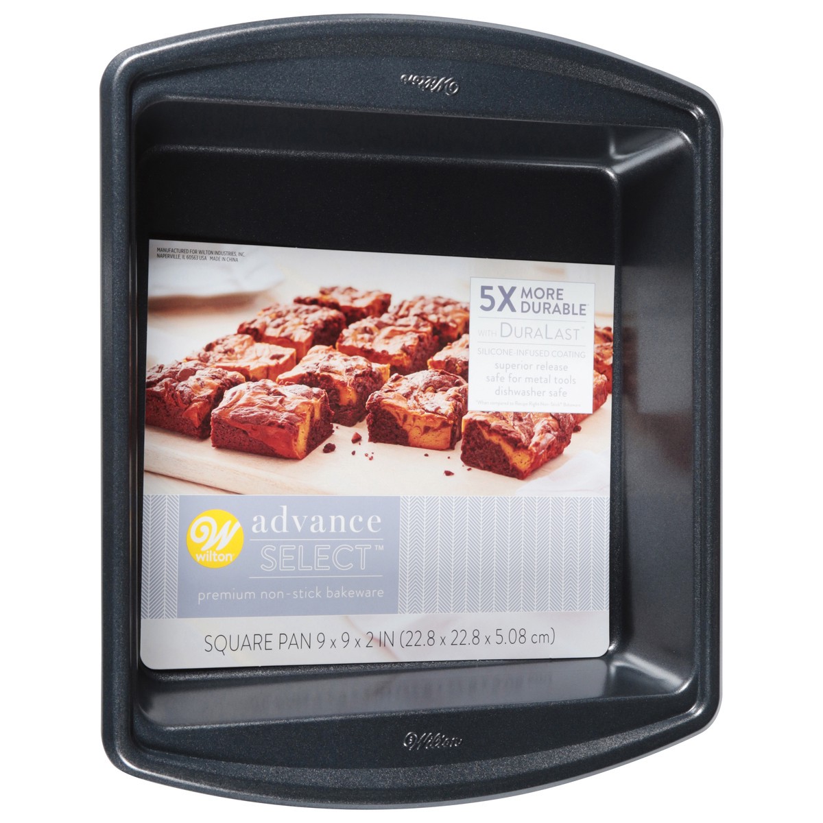 slide 7 of 10, Wilton Advance Select Premium Nonstick Square Cake Pan, 9 in