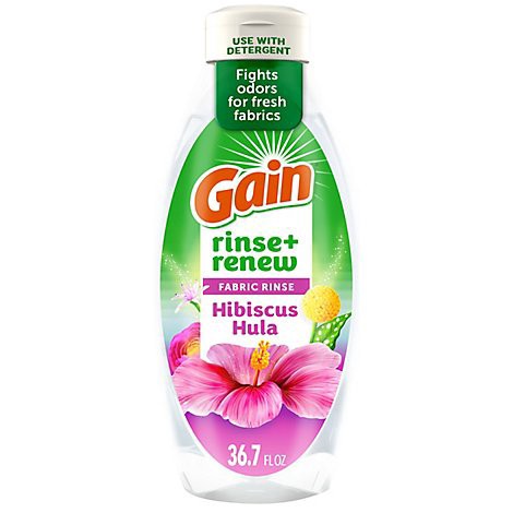 slide 1 of 1, Gain Rinse & Renew Fabric Rinse Hibiscus Hula 36.7 Fl Oz - 36.7 FZ, 36.70 fl oz