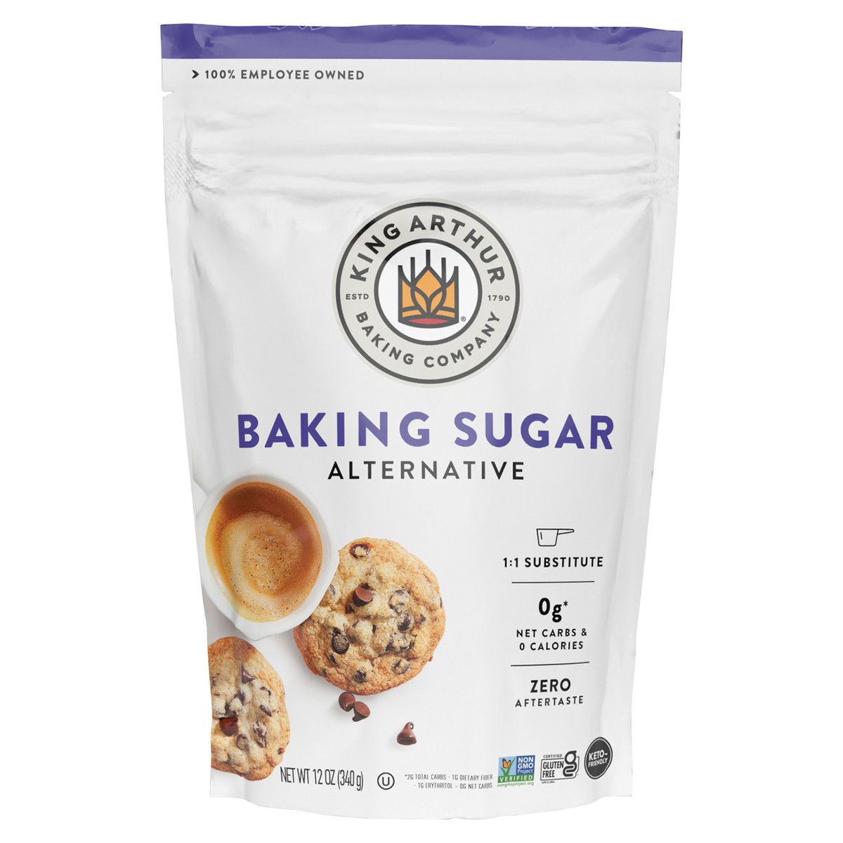 slide 1 of 10, King Arthur Baking Sugar Alternative, 12 oz