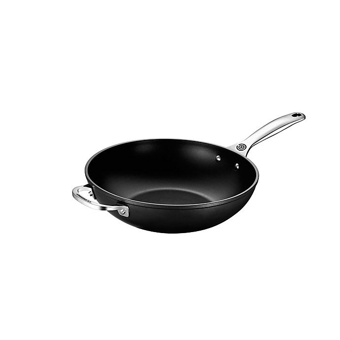 slide 1 of 1, Le Creuset Toughened Nonstick Pro Stir Fry Pan, 12 in