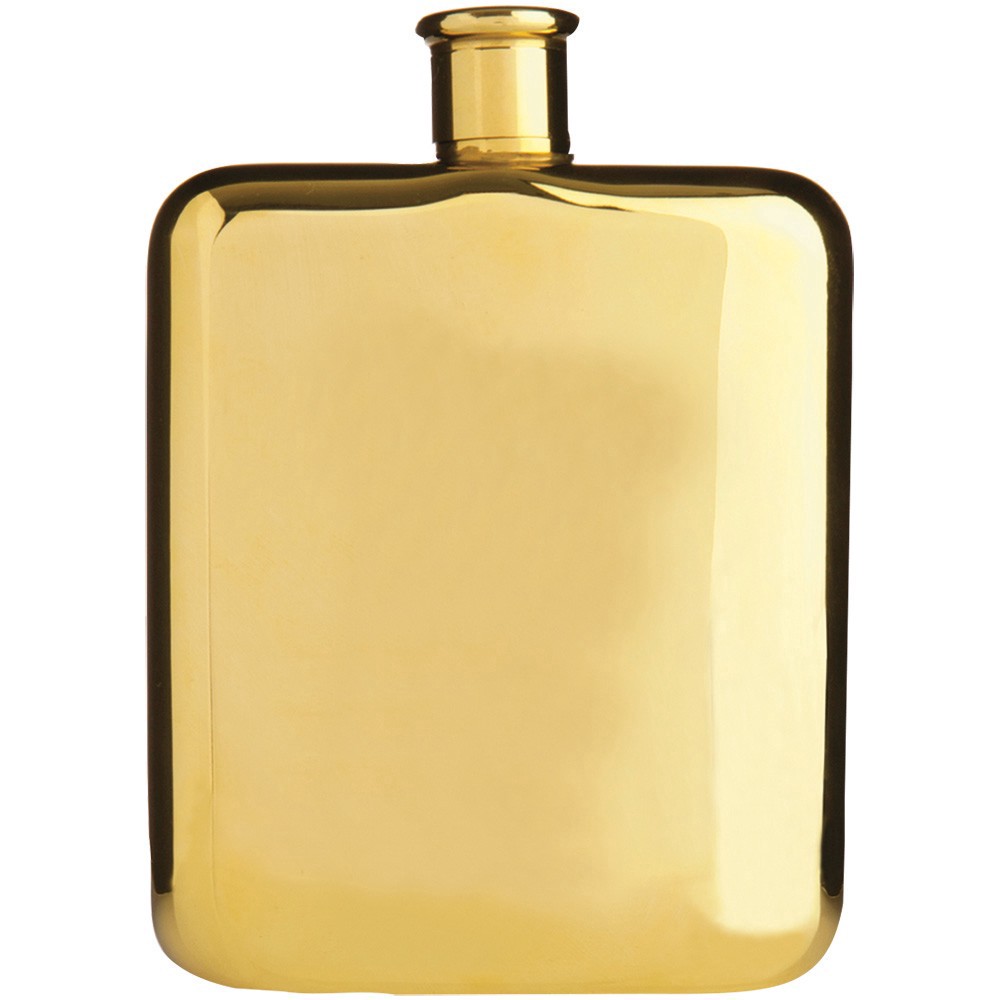 slide 1 of 1, Viski - Belmont Gold Flask - 6oz, 1 ct