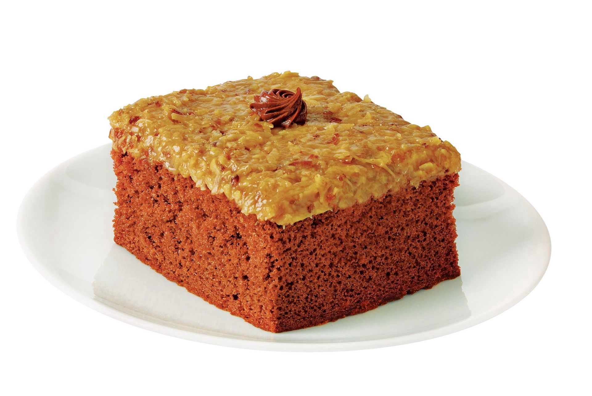 slide 1 of 1, H-E-B Bakery German Chocolate Cake Slice, 1 ct