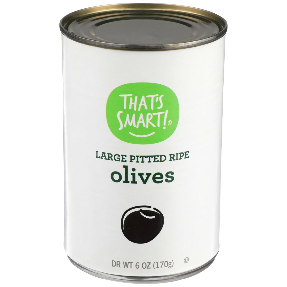 slide 1 of 1, That's Smart! Large Pitted Ripe Olives, 6 oz