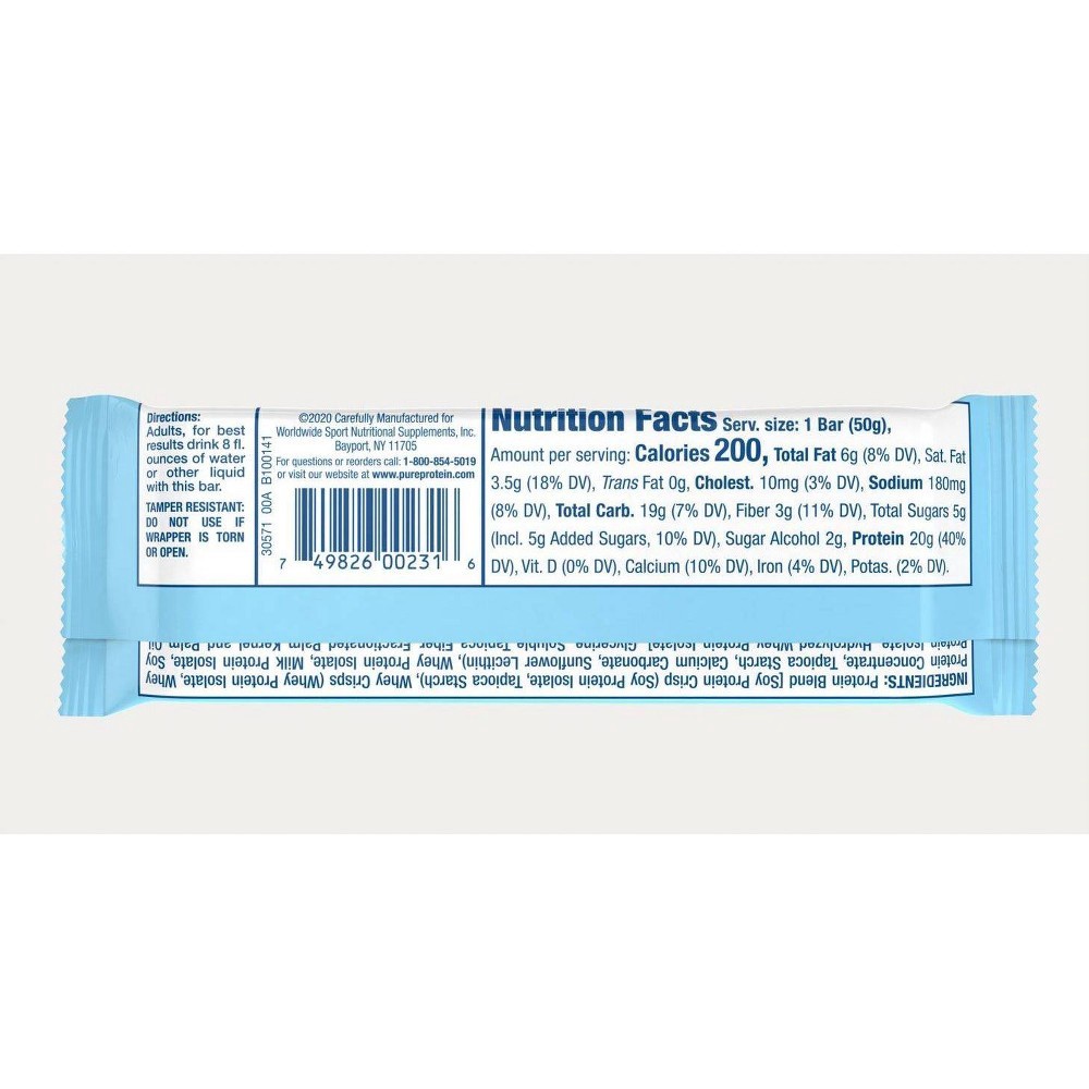 slide 5 of 5, Pure Protein Bar - Marshmallow Crispy Treat, 6 ct