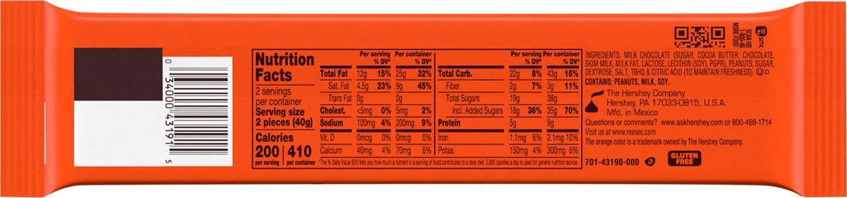 slide 3 of 3, Reese's Reese Peanut Butter Cups Crunchy King Size - 2.8 Oz, 2.8 oz