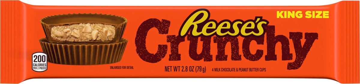 slide 2 of 3, Reese's Reese Peanut Butter Cups Crunchy King Size - 2.8 Oz, 2.8 oz