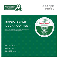 slide 12 of 29, Krispy Kreme Classic Decaf Keurig Single-Serve K-Cup Pods, Light Roast Coffee, 12 Count, 12 ct