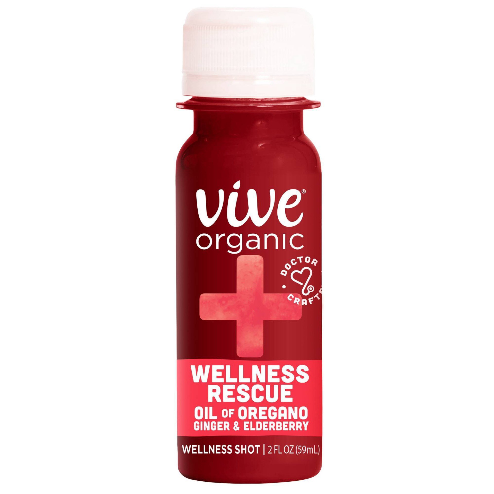 slide 1 of 6, Vive Organic Wellness Rescue Shot- Oil of Oregano & Ginger (2oz bottle), 2 fl oz