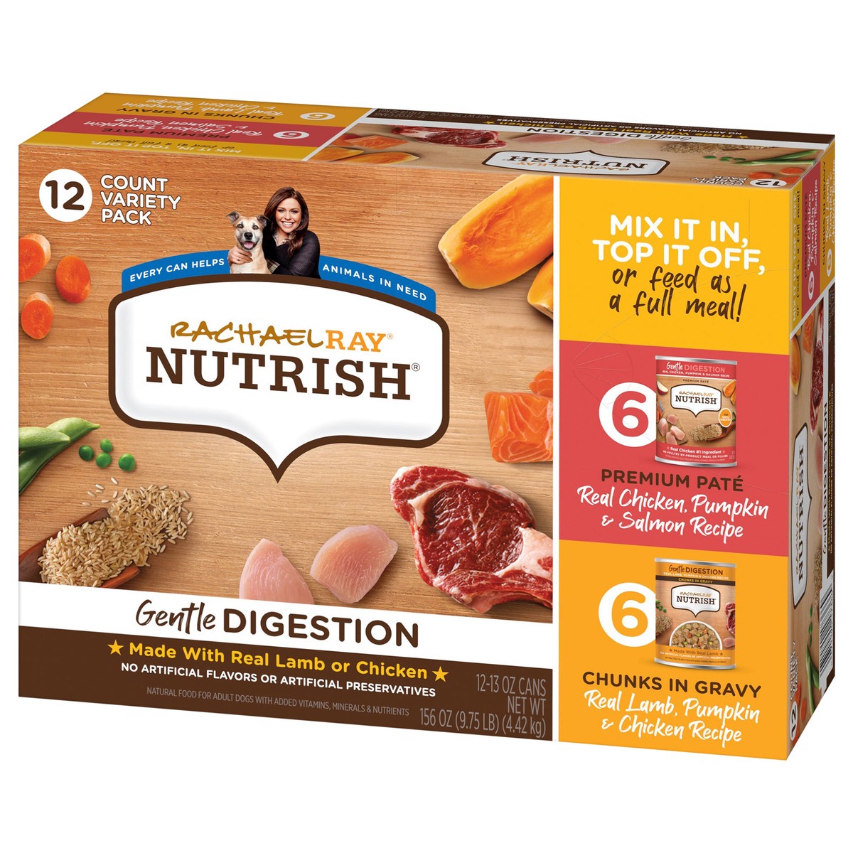 slide 9 of 12, 1/156Oz Rrntsh Gntl Dgstn Chnk In Grvy Varp Wdf, 12 ct