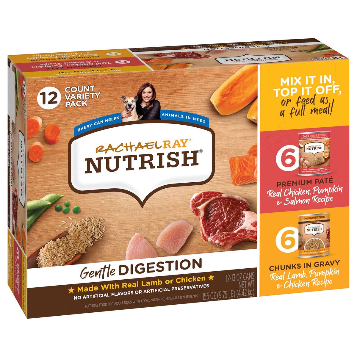 slide 5 of 12, 1/156Oz Rrntsh Gntl Dgstn Chnk In Grvy Varp Wdf, 12 ct