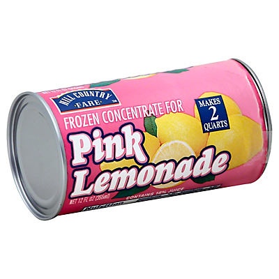 slide 1 of 1, Hill Country Fare Frozen Pink Lemonade, 12 oz