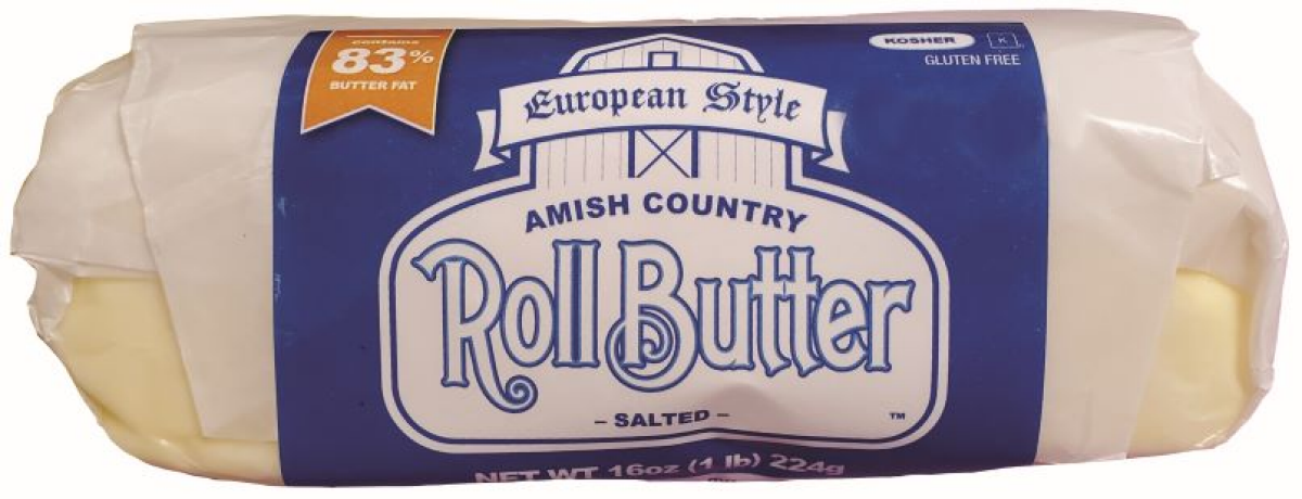 slide 1 of 5, Amish European Roll Butter, 1 lb