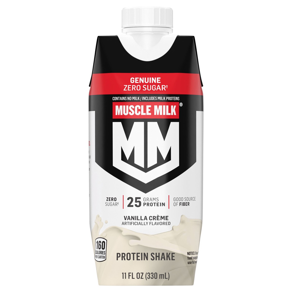 slide 2 of 7, Muscle Milk Genuine Non Dairy Protein Shake Vanilla Creme 11 Fl Oz, 11 fl oz