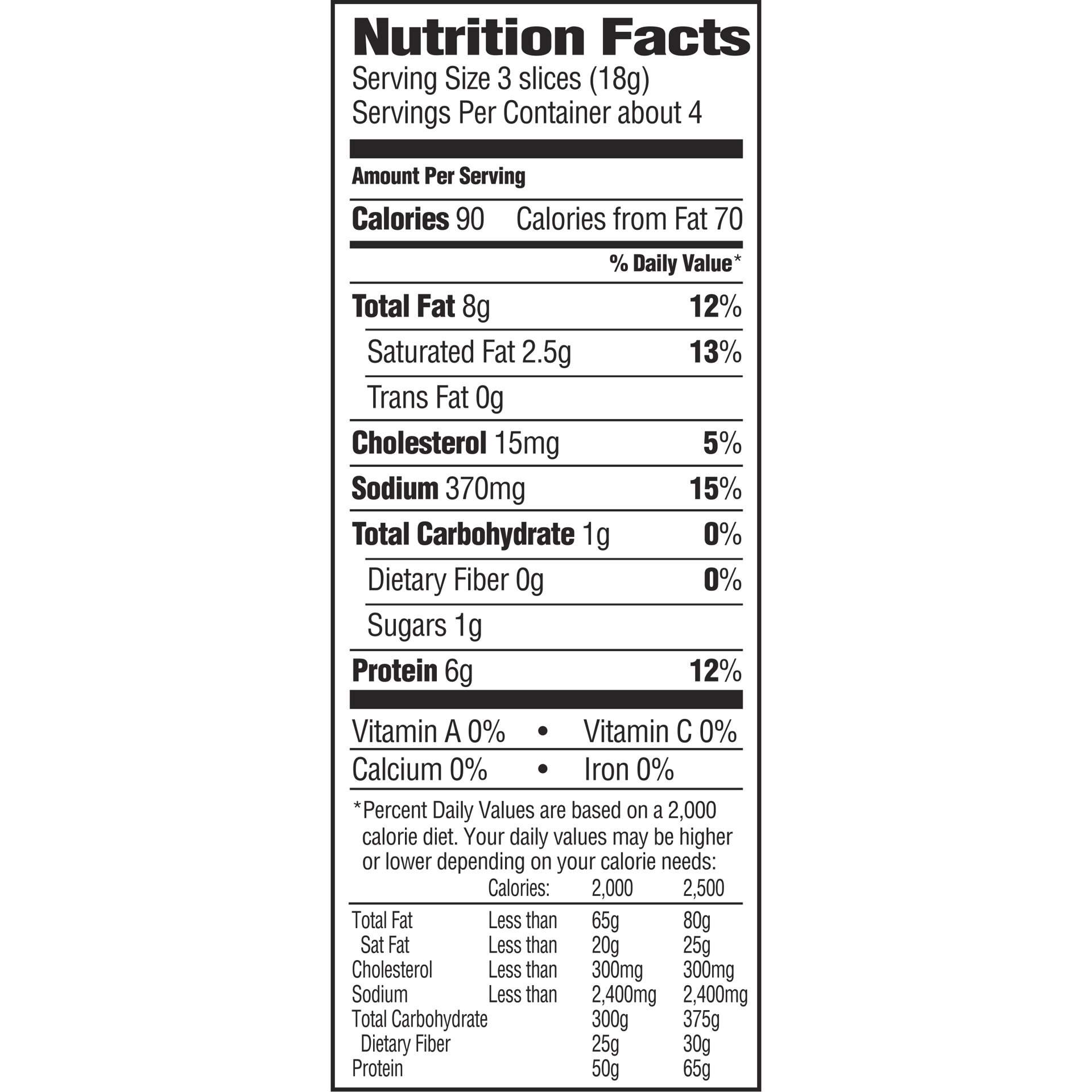 slide 5 of 5, HYVEE Fully Cooked Bacon, 71.44 g