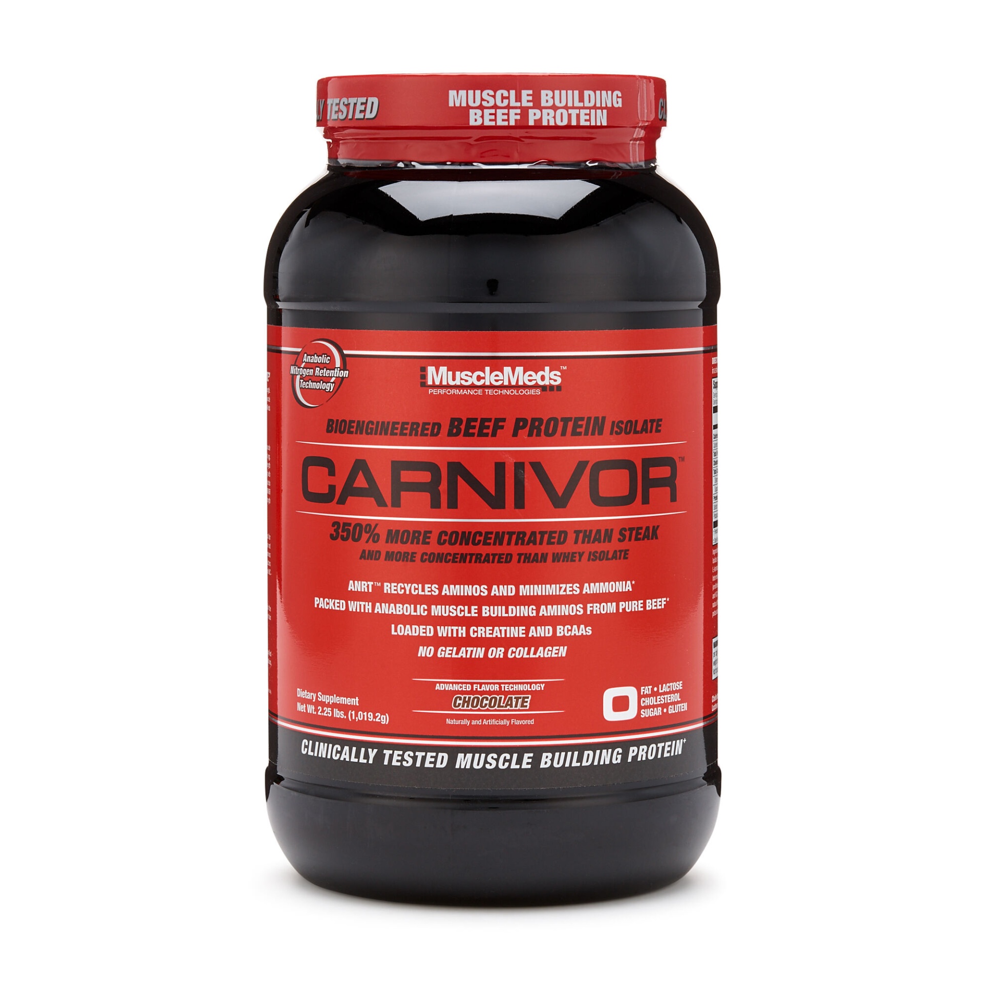 slide 1 of 1, MuscleMeds Carnivor Chocolate Protein Powder, 2.3 lb