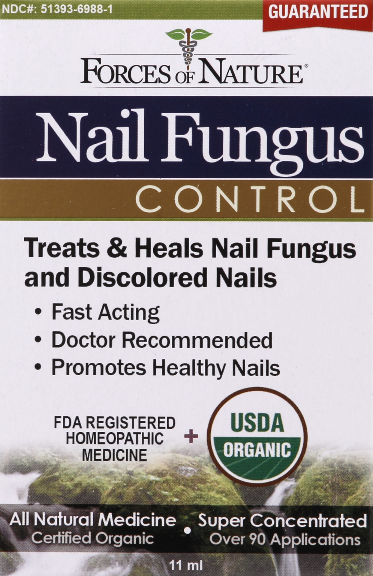 slide 1 of 1, Forces of Nature Nail Fungus Control Organic, 11 ml