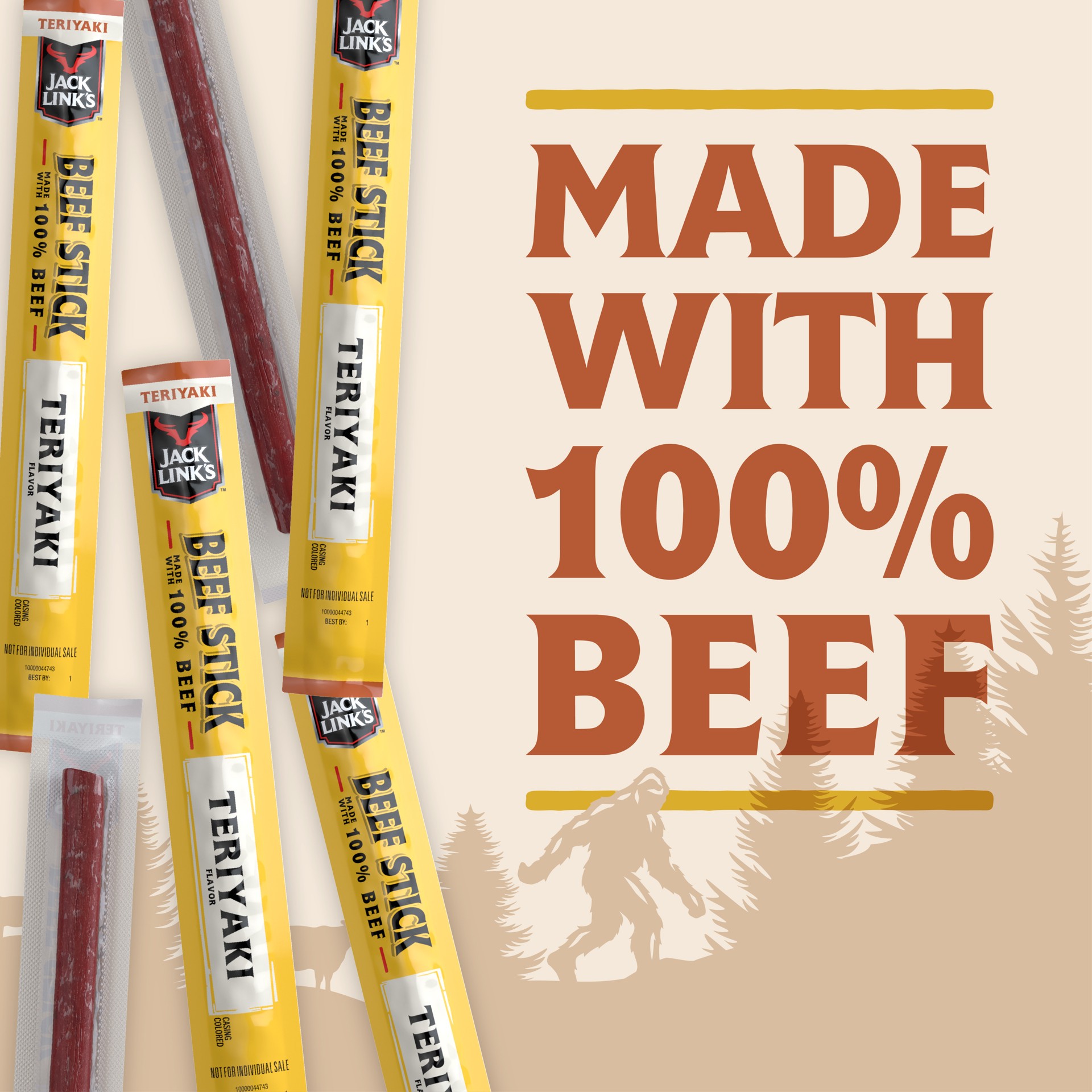 slide 2 of 7, Jack Link's Teriyaki Flavor Beef Sticks 10 Sticks, 10 ct