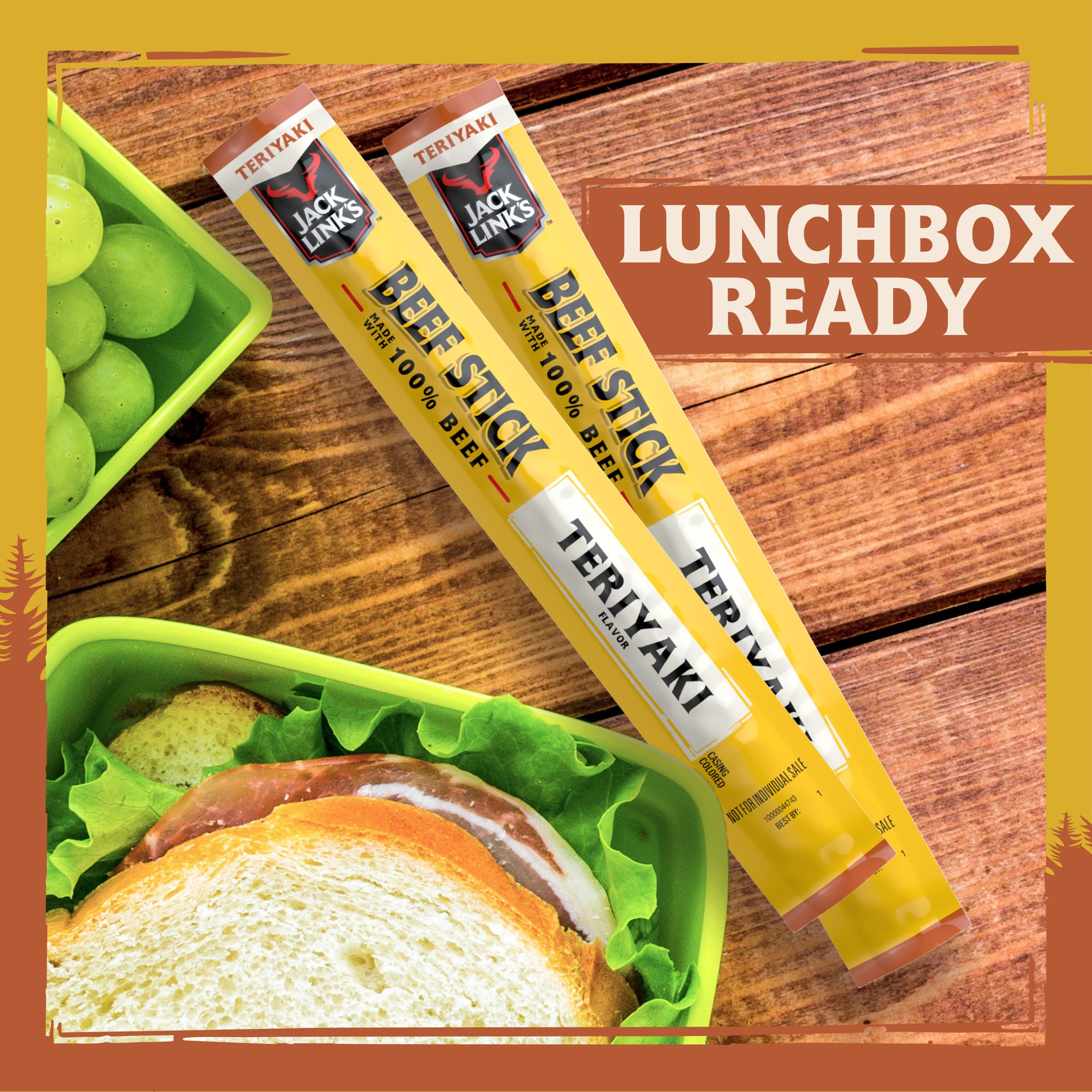 slide 5 of 7, Jack Link's Teriyaki Flavor Beef Sticks 10 Sticks, 10 ct