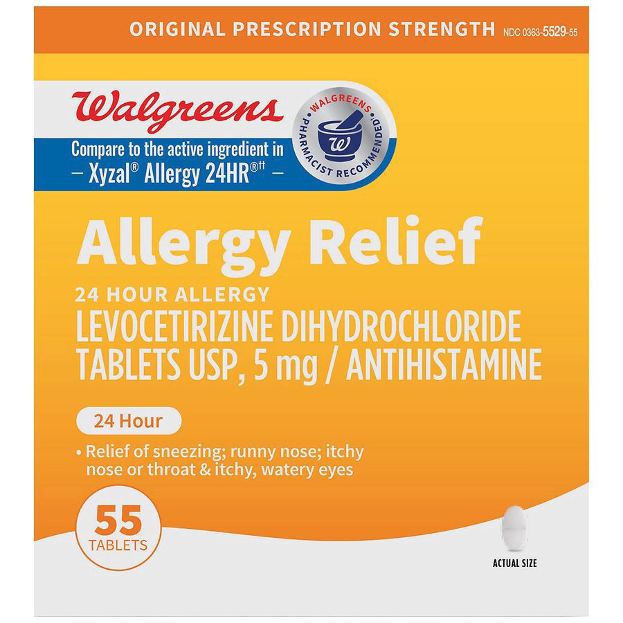 slide 1 of 5, Walgreens Levocetirizine Tablets, 35 ct