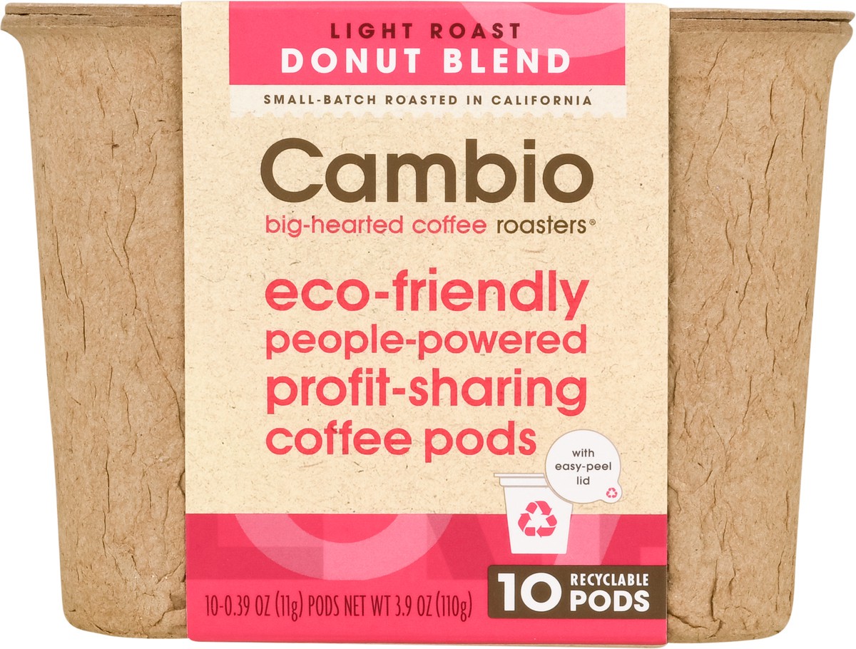 slide 4 of 9, Cambio Roasters Pods Light Roast Donut Blend Coffee - 10 ct, 10 ct