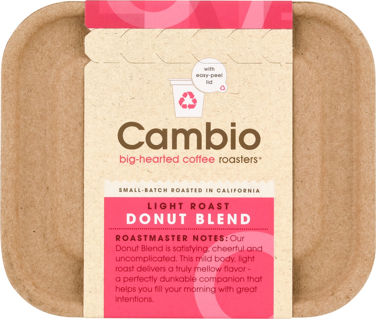 slide 7 of 9, Cambio Roasters Pods Light Roast Donut Blend Coffee - 10 ct, 10 ct
