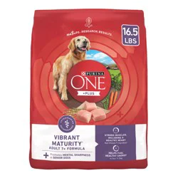 ONE Purina ONE High Protein Dry Senior Dog Food Plus Vibrant Maturity Adult 7 Plus Formula