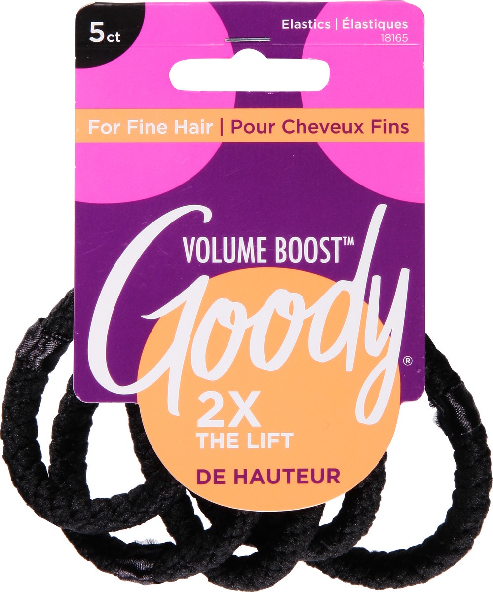 slide 7 of 9, Goody Volume Boost Elastics For Fine Hair 5 ea, 5 ct