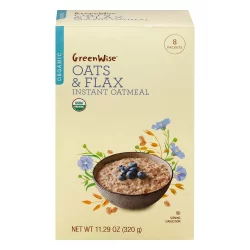 GreenWise Packets Organic Oats & Flax Instant Oatmeal