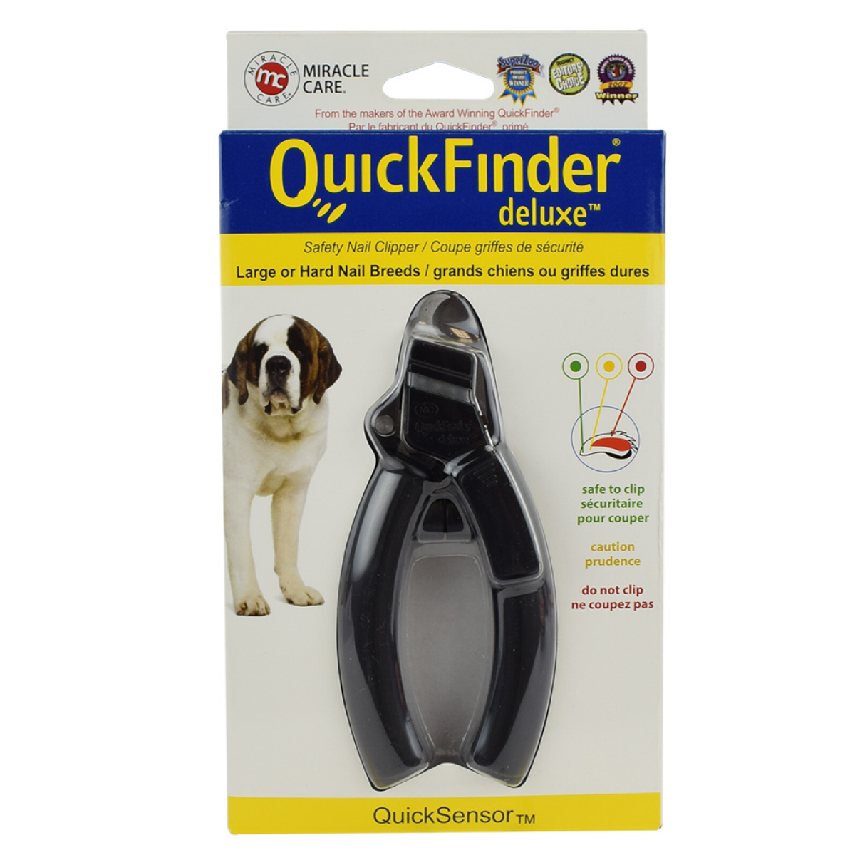 slide 1 of 7, Miracle Coat QuickFinder Deluxe Safety Nail Clipper, 1 ct