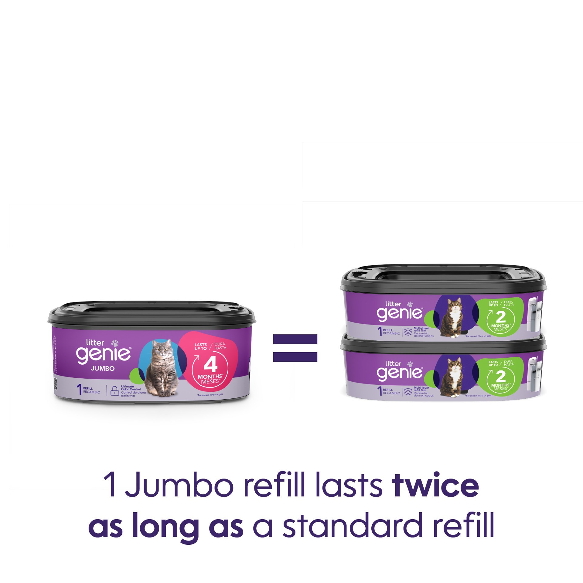 slide 13 of 13, Litter Genie Jumbo Refill Pack, 1 ct