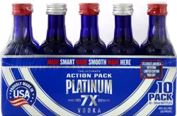 Platinum 7X Seven Times Distilled Extra Smooth Vodka, 10 Pack 50ml 80 Proof