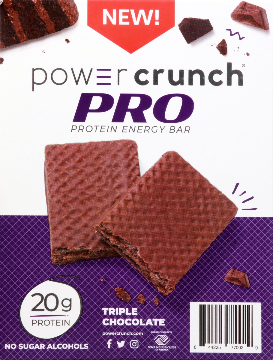 slide 10 of 13, Power Crunch Pro Triple Chocolate Protein Energy Bar 4 ea, 4 ct