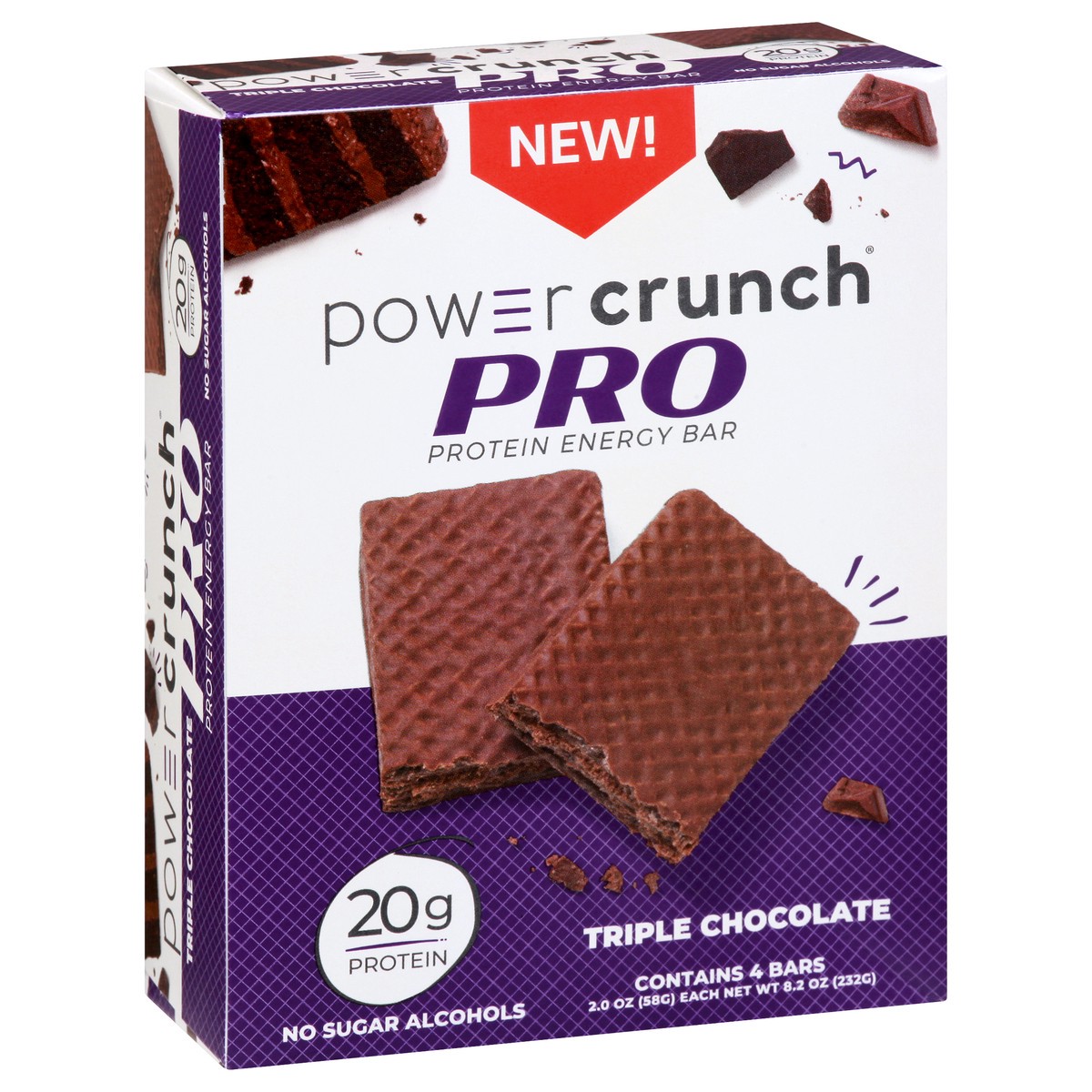 slide 4 of 13, Power Crunch Pro Triple Chocolate Protein Energy Bar 4 ea, 4 ct