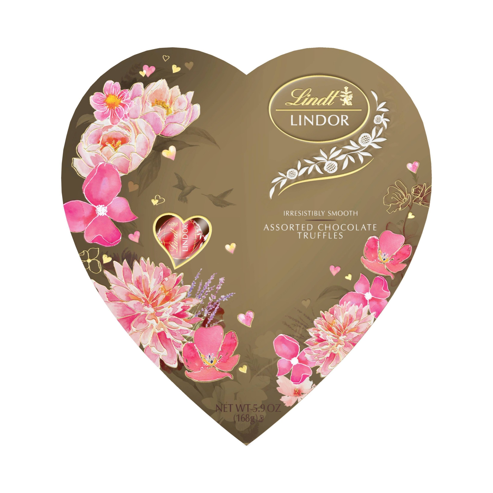 slide 1 of 2, Lindt Lindor Valentines Day Assorted Chocolate Truffles, 5.9 oz