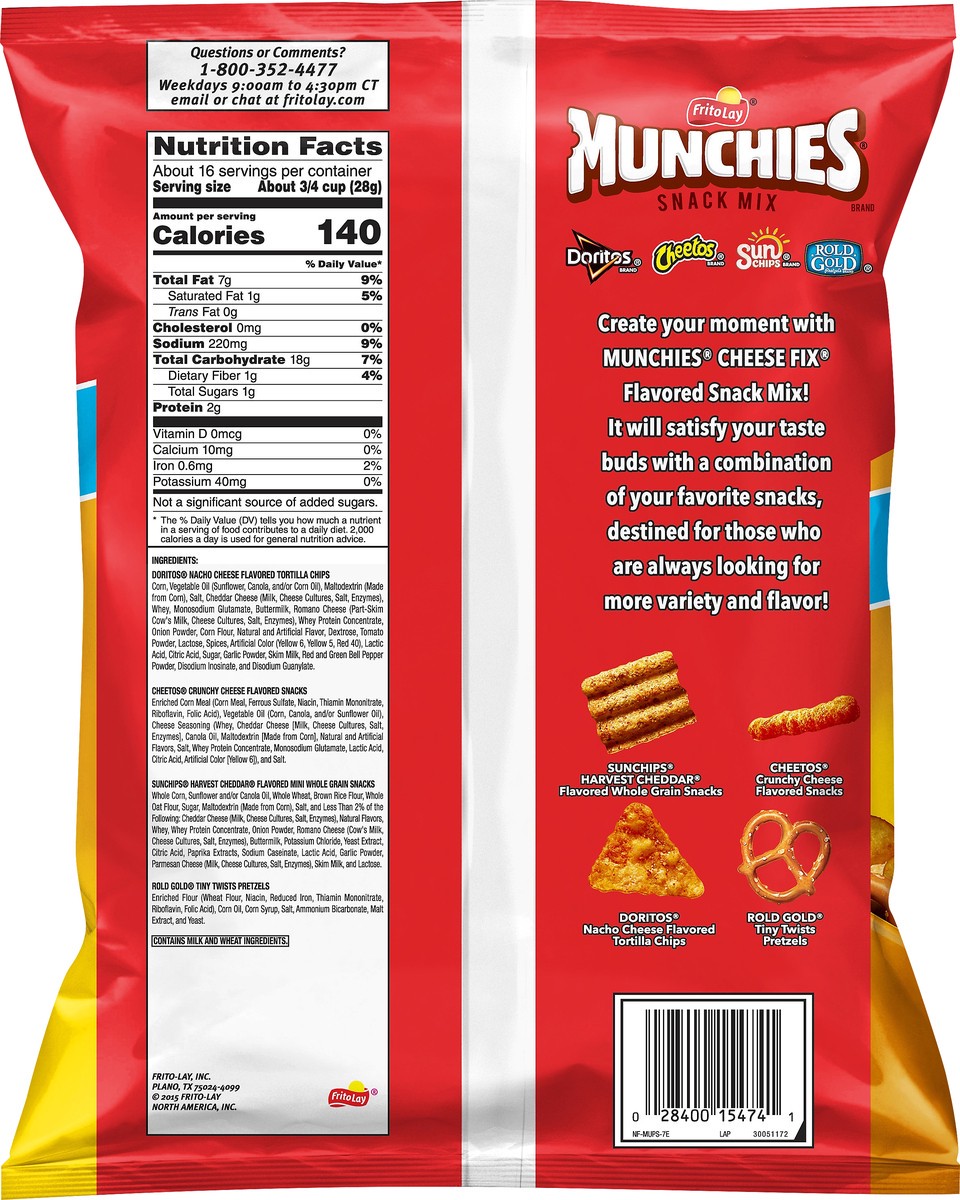 slide 4 of 8, Munchies Snack Mix, 15.5 oz