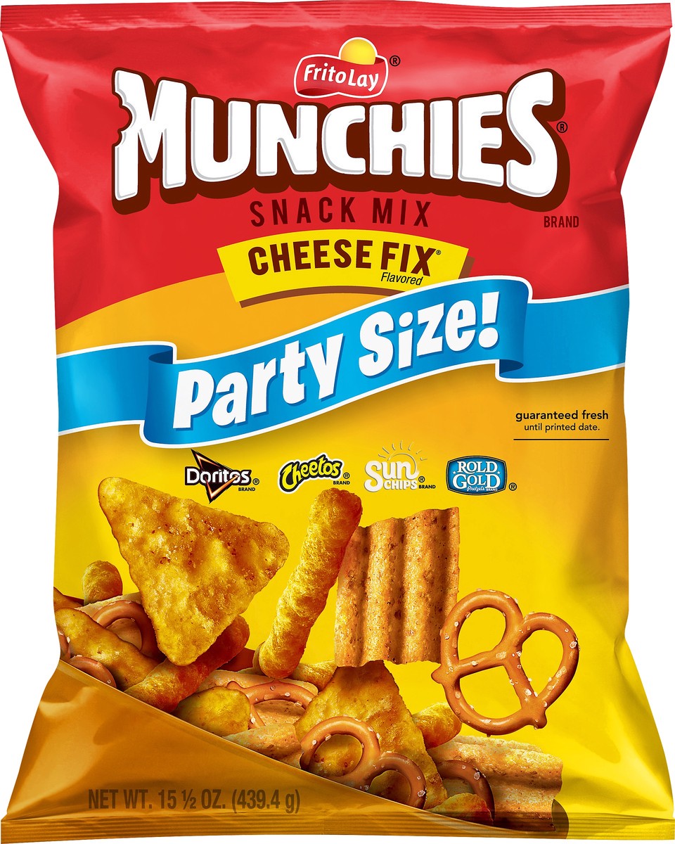 slide 1 of 8, Munchies Cheese Fix Snack Mix, 15.5 oz