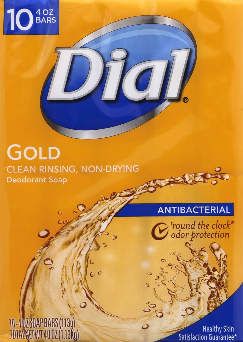 slide 4 of 13, Dial Gold Antibacterial Deodorant Soap 10 ea, 10 ct