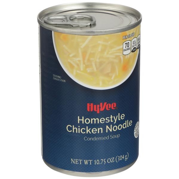 slide 1 of 1, Hy-vee Homestyle Chicken Noodle Condensed Soup, 10.75 oz
