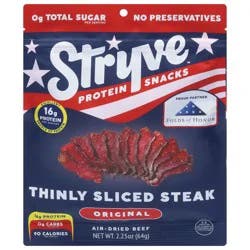 Stryve Thinly Sliced Steak Original Protein Snacks 2 oz