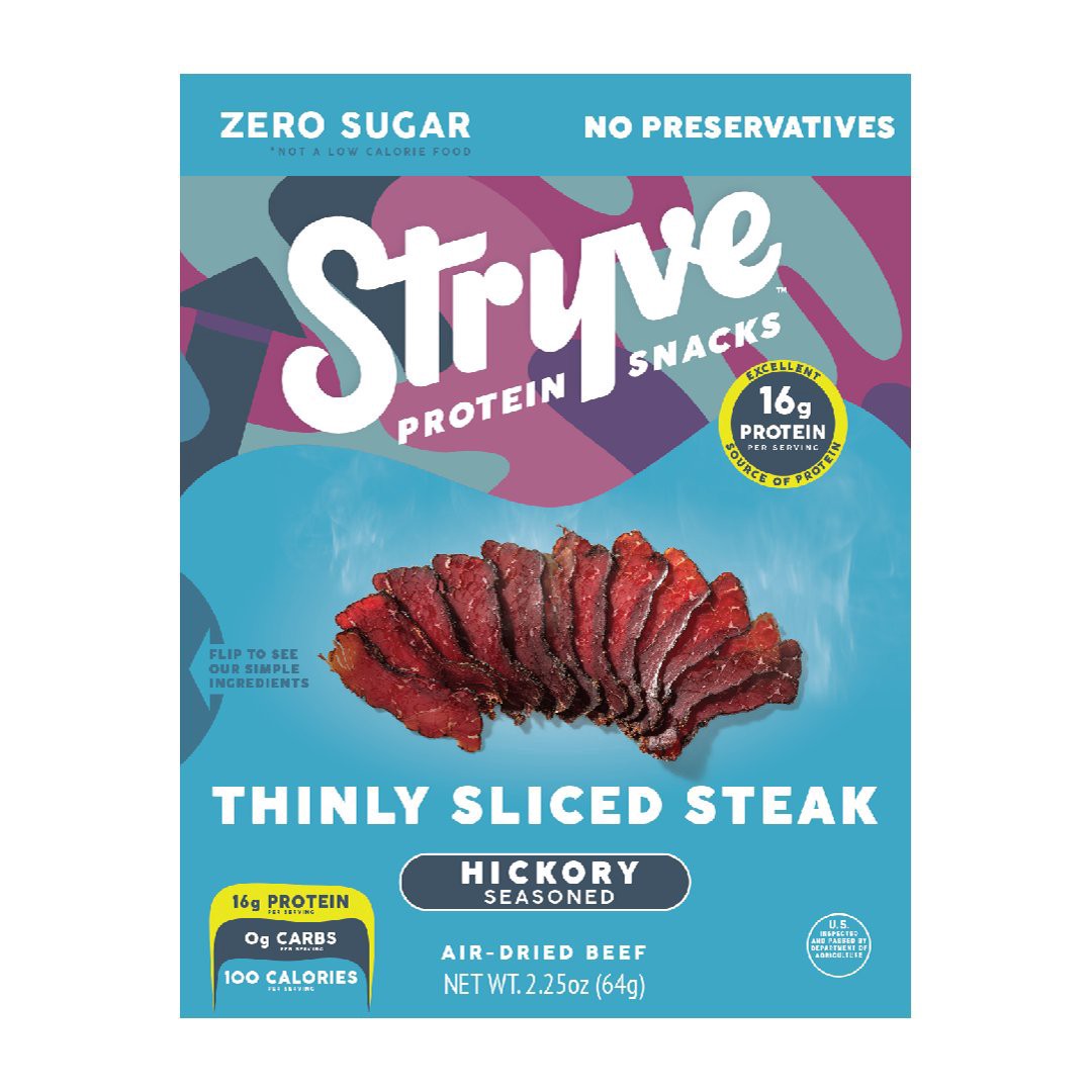 slide 1 of 5, Stryve Steak Sliced Hickory, 2 oz