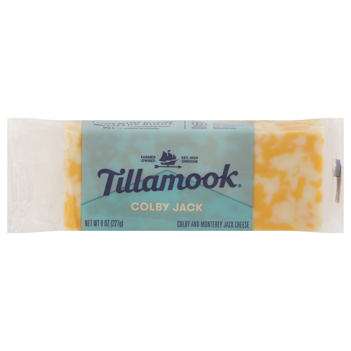 slide 1 of 6, Tillamook Colby Jack Cheese Block, 8 oz, 8 oz