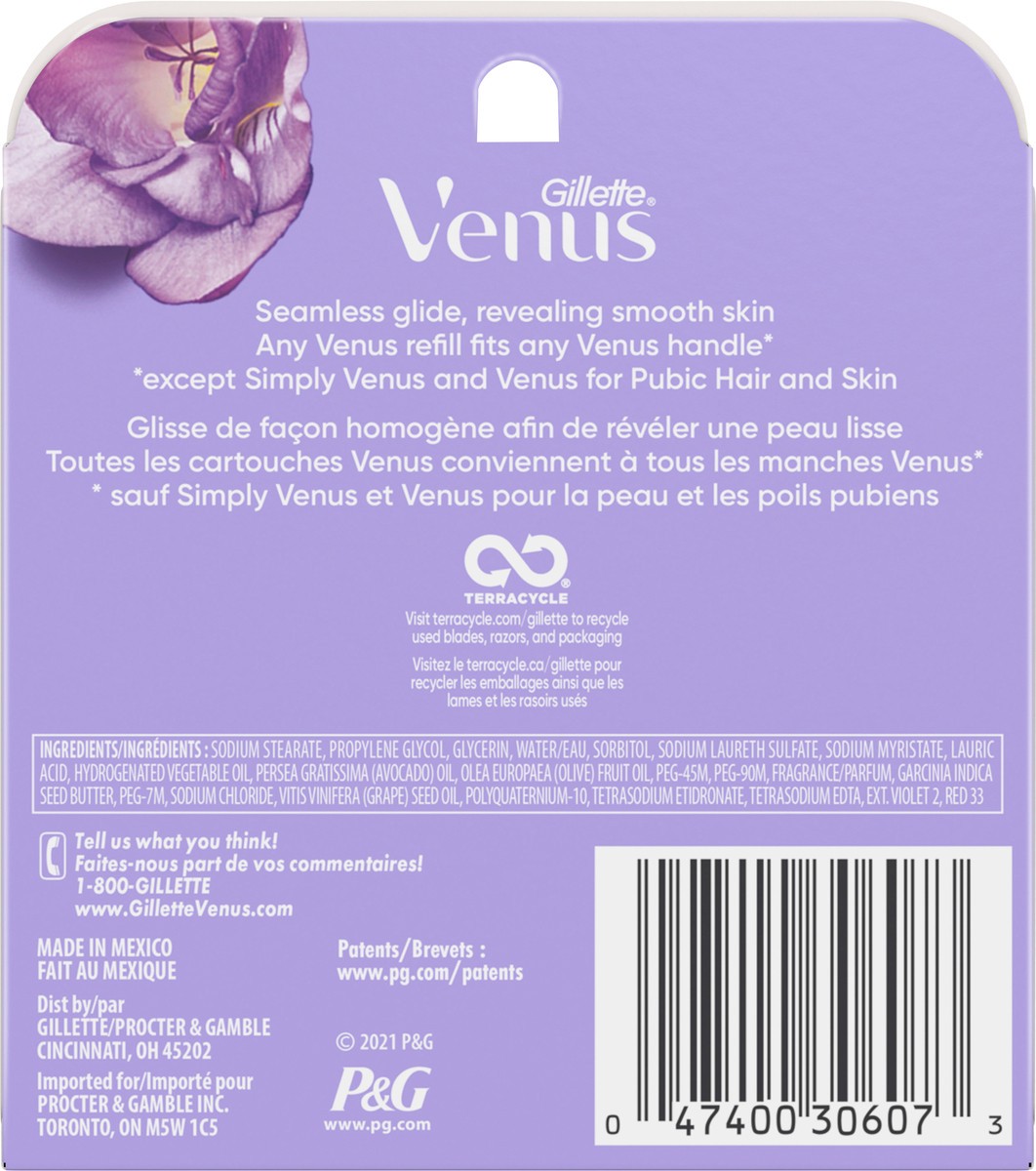 slide 2 of 3, Gillette Venus ComfortGlide Freesia Women's Razor Blade Refills, 6 Count, 6 ct