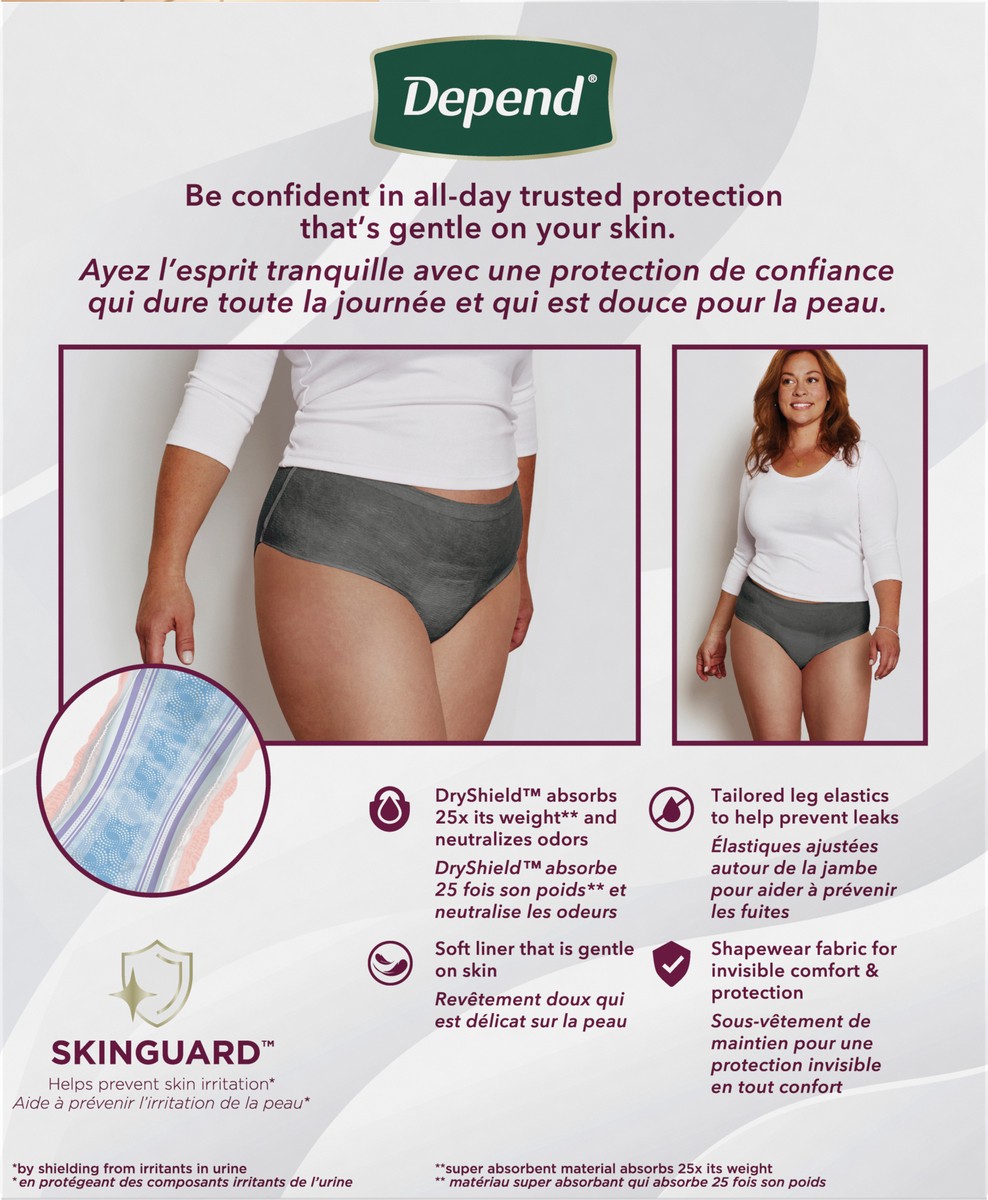 Depend Silhouette Incontinence Underwear for Women Maximum Absorbency -  Medium