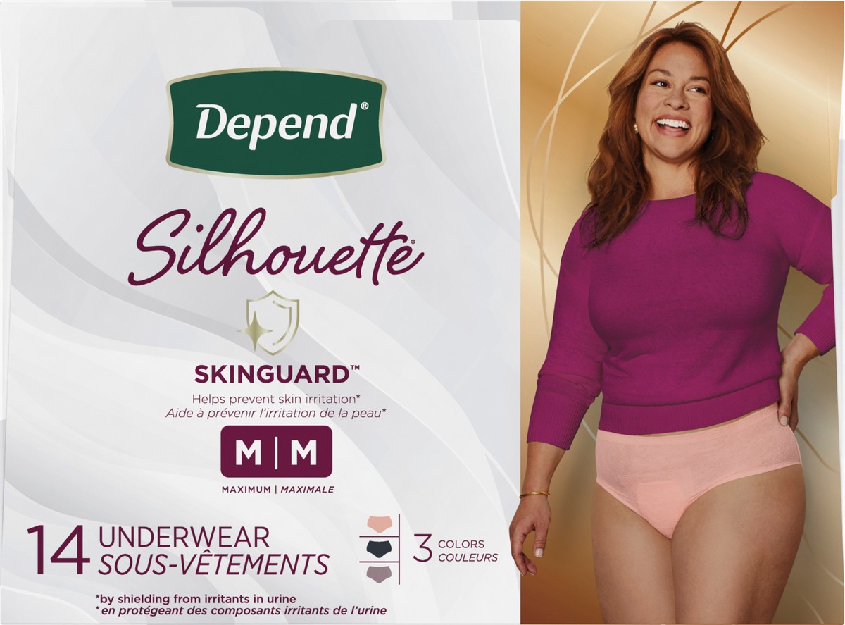 Depend Silhouette Adult Incontinence Underwear - Medium - Shop Incontinence  at H-E-B