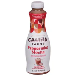 Califia Farms Peppermint Mocha Creamer with Almondmilk 25.4 fl oz