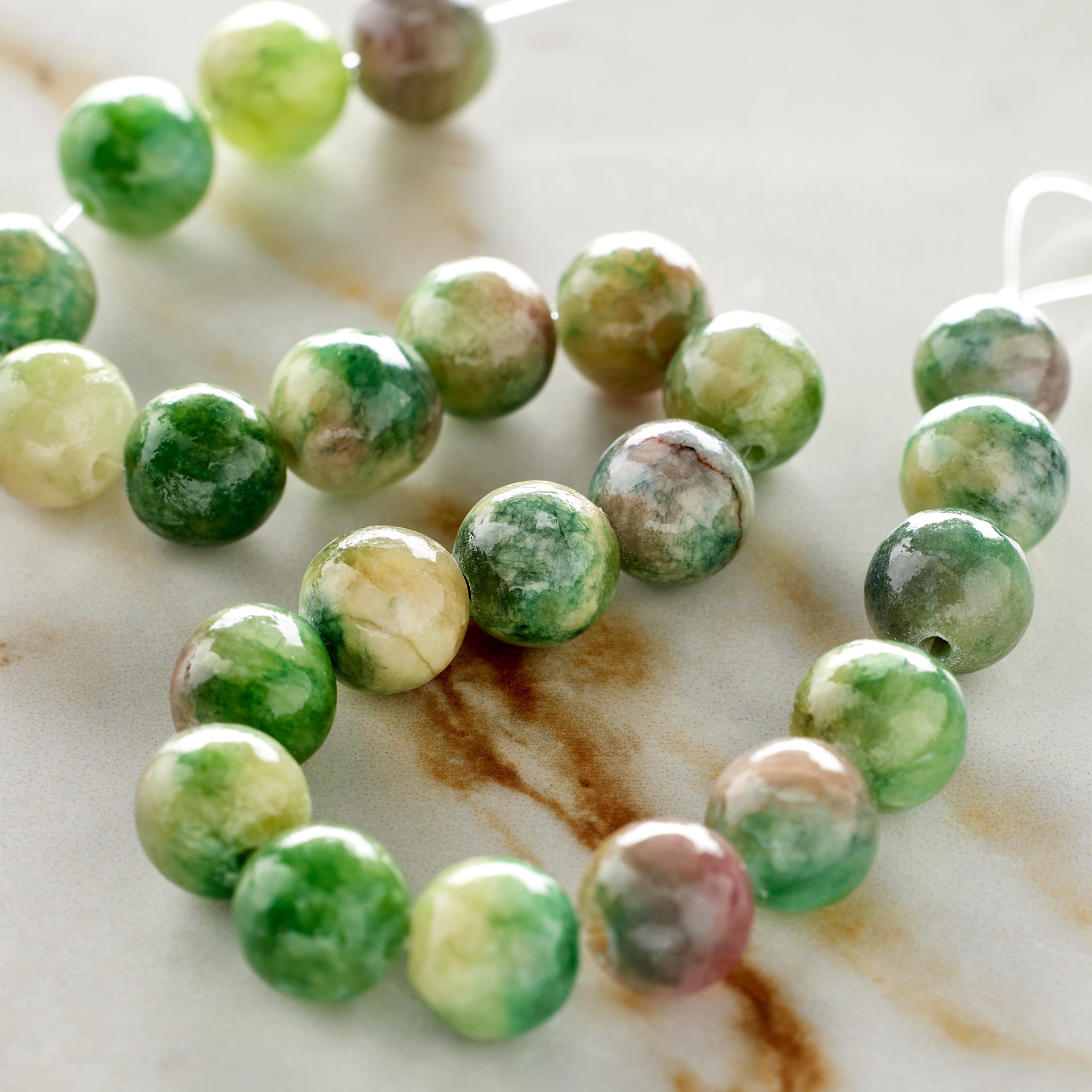 slide 2 of 3, Imitation Ruby Kyanite Round Beads By Bead Landing, 8mm, 8mm